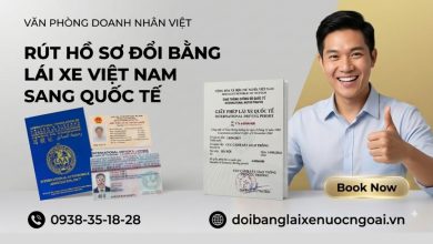 Rút hồ sơ đổi bằng lái xe Việt Nam sang quốc tế