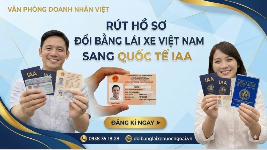 Rút hồ sơ đổi bằng lái xe Việt Nam sang quốc tế IAA