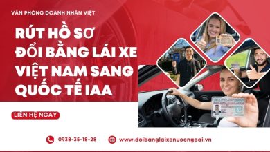 Rút hồ sơ đổi bằng lái xe Việt Nam sang quốc tế IAA