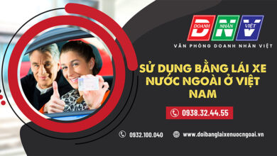 Sử dụng bằng lái xe nước ngoài ở Việt Nam