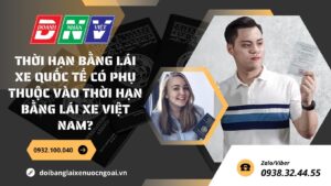 Thời hạn bằng lái xe quốc tế