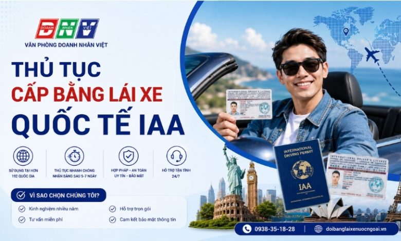 Thủ tục cấp bằng lái xe quốc tế IAA