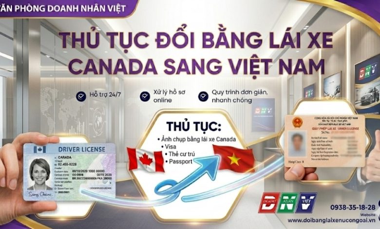 Thủ tục đổi bằng lái xe Canada sang Việt Nam