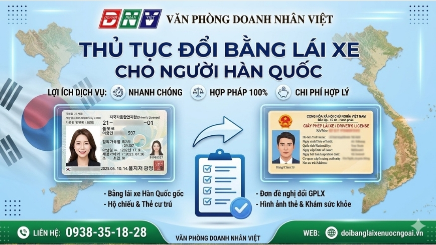 Thủ tục đổi bằng lái xe cho người Hàn Quốc