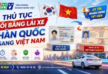Thủ tục đổi bằng lái xe Hàn Quốc sang Việt Nam