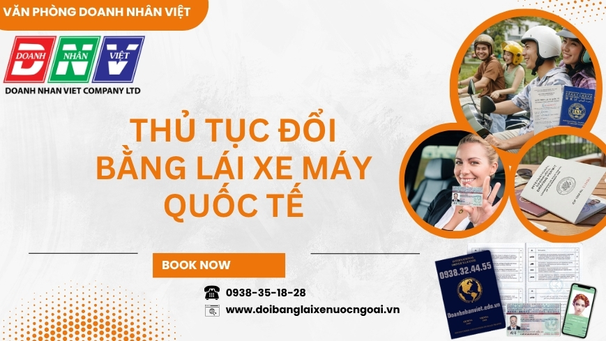 Thủ tục đổi bằng lái xe máy quốc tế
