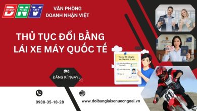 Thủ tục đổi bằng lái xe máy quốc tế