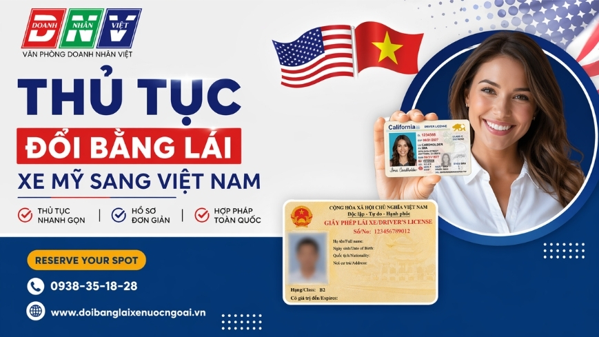 Thủ tục đổi bằng lái xe Mỹ sang Việt Nam