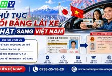 Thủ tục đổi bằng lái xe Nhật sang Việt Nam