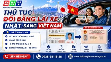 Thủ tục đổi bằng lái xe Nhật sang Việt Nam