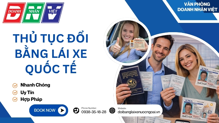 Thủ tục đổi bằng lái xe quốc tế