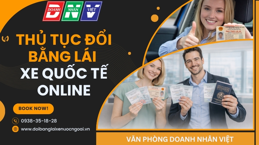 Thủ tục đổi bằng lái xe quốc tế online