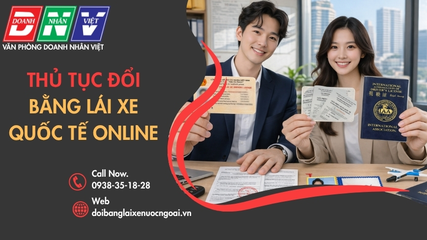 Thủ tục đổi bằng lái xe quốc tế online