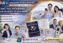 Thủ tục đổi bằng lái xe quốc tế qua mạng
