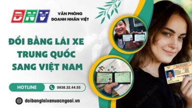 Thủ tục đổi bằng lái xe Trung Quốc sang Việt Nam
