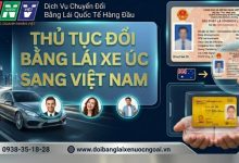 Thủ tục đổi bằng lái xe Úc sang Việt Nam