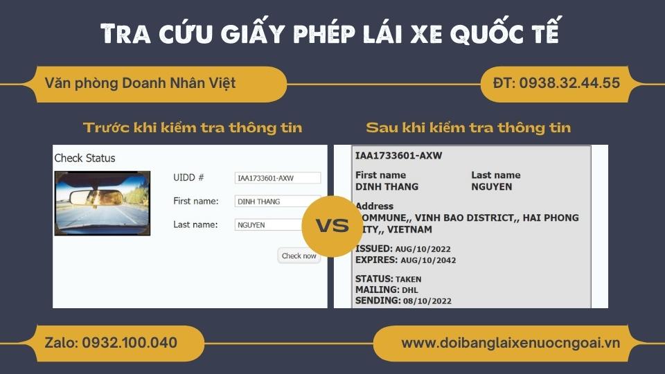 Tra cứu giấy phép lái xe quốc tế