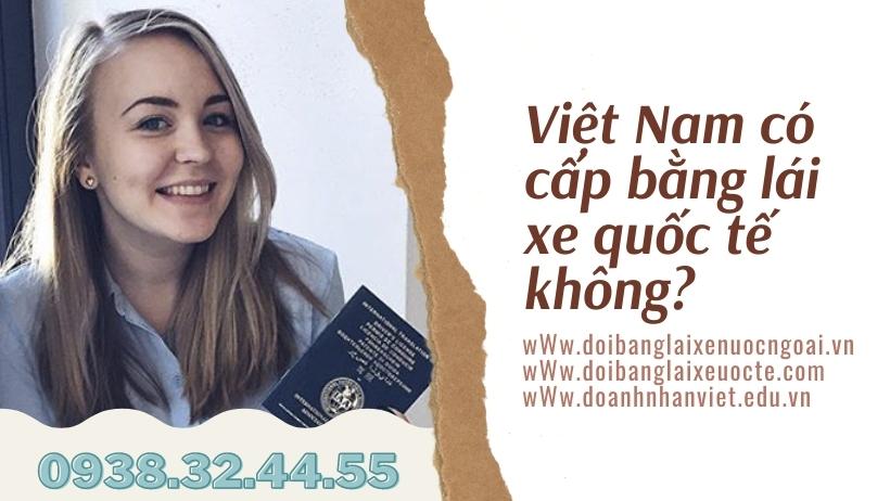 Việt Nam có cấp bằng lái xe quốc tế không