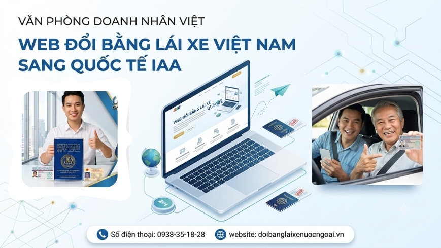 Web đổi bằng lái xe Việt Nam sang quốc tế IAA