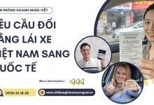 Yêu cầu đổi bằng lái xe Việt Nam sang quốc tế