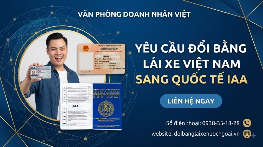 Yêu cầu đổi bằng lái xe Việt Nam sang quốc tế IAA